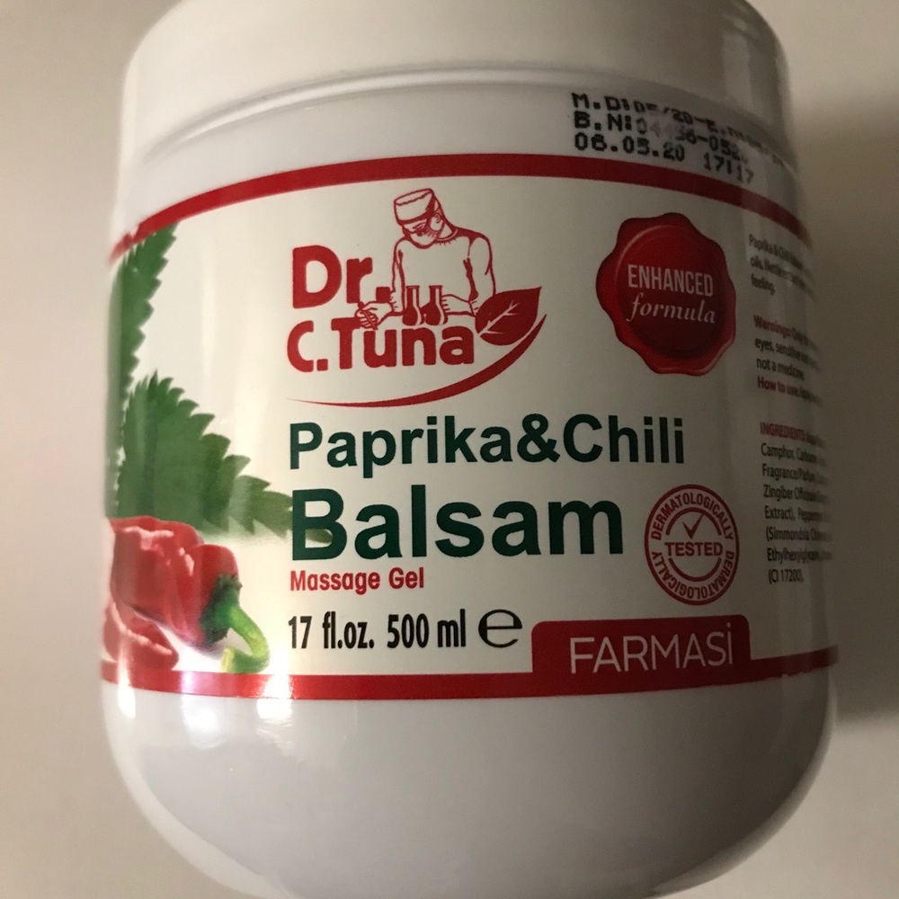 Dr C. Tuna paprika and chili balsam massage gel